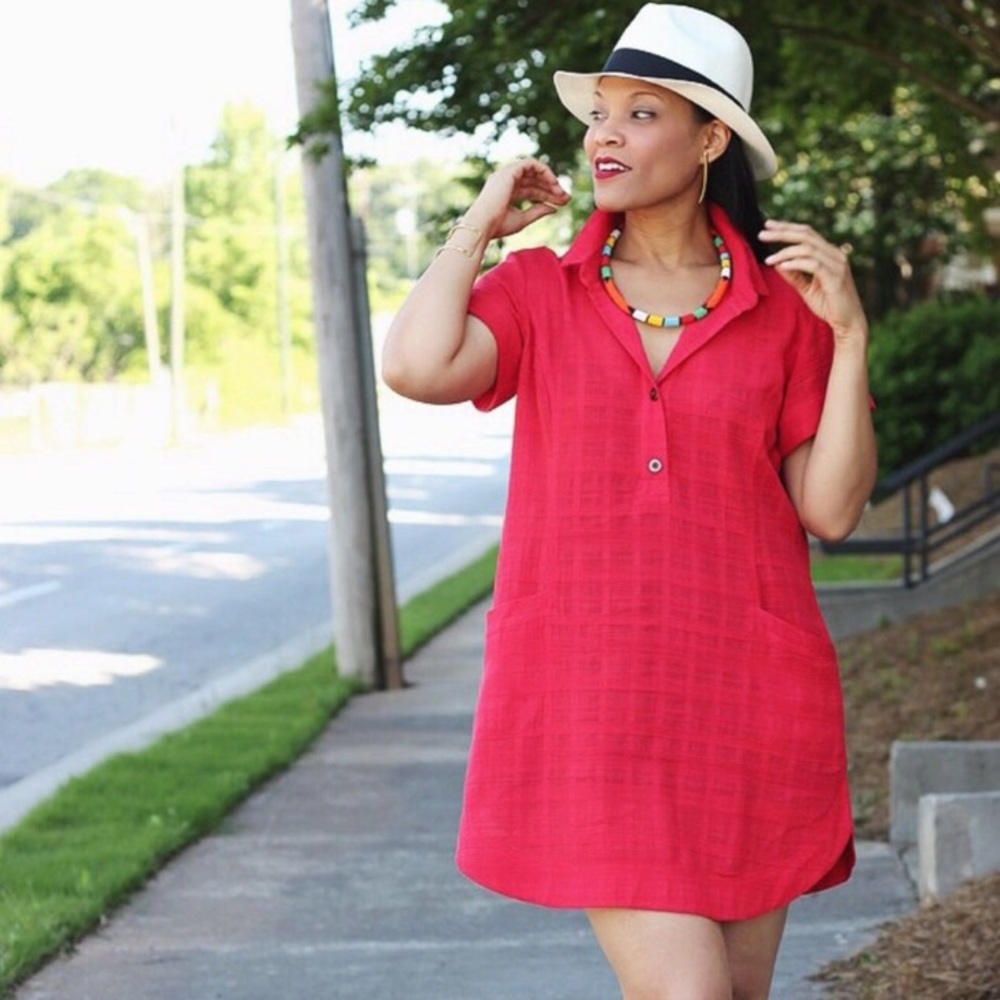 CAbi Limited Edition Hibiscus Dress